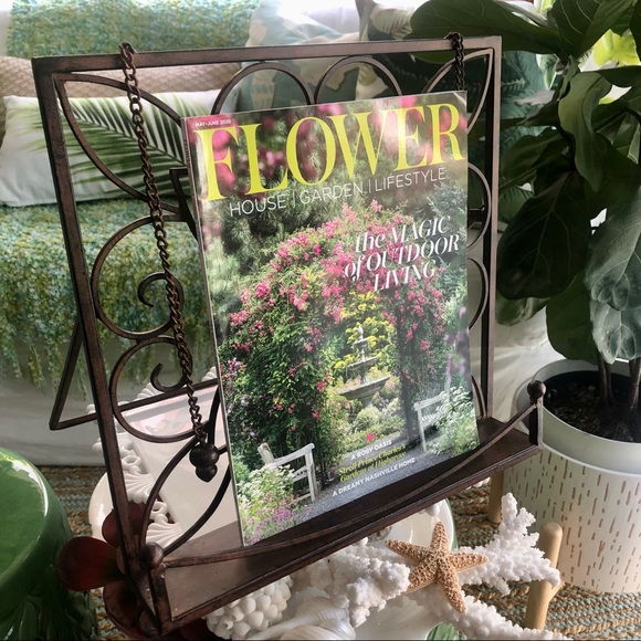 NWT Large Metal Bronze Picture Frame Book Bible Stand Holder - Picture 2 of 5